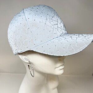 🆕💕Sky Blue Crystal Enhanced Baseball Cap